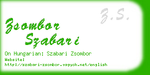 zsombor szabari business card